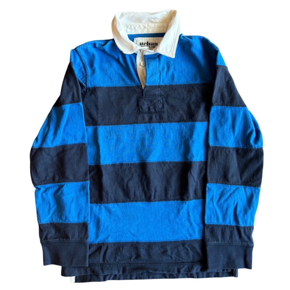 Vintage 00's Y2K Urban Pipeline Rugby Polo Long Sleeve Striped Youth Size L